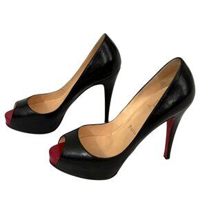 Christian Louboutin Prive Peep Toe Platform Pumps Stiletto Size EU 35.5 / US 5.5